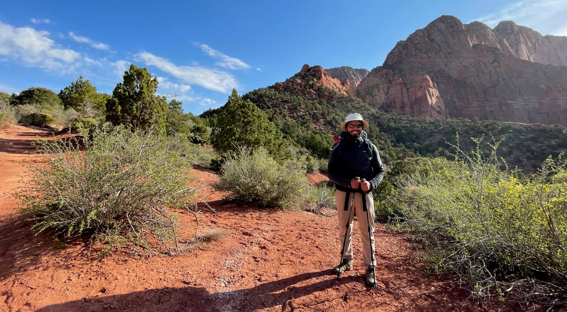 me hiking in Zion National Park